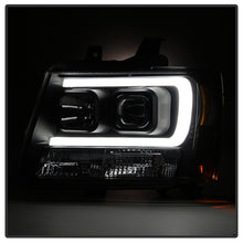 Load image into Gallery viewer, Spyder 07-14 Chevy Suburban/1500/2500/Tahoe V2 Projector Headlights Blk PRO-YD-CSUB07V2-DRL-BK
