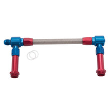 Load image into Gallery viewer, Russell Performance -8 AN to -8 AN ProFlex Holley 4150 Dual Inlet Carb Kit (Red/Blue)
