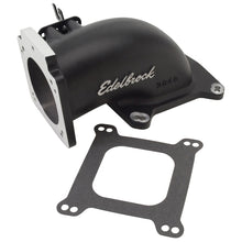 Load image into Gallery viewer, Edelbrock Low Profile Intake Elbow 90mm Throttle Body to Square-Bore Flange Black Finish
