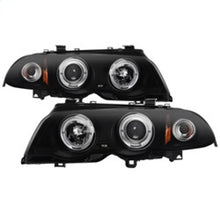 Load image into Gallery viewer, Spyder 99-01 BMW E46 3 Series 4DR Projector Headlights 1PC LED Halo (PRO-YD-BMWE46-4D-HL-AM-BSM)
