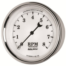 Load image into Gallery viewer, AutoMeter Gauge Tachometer 3-3/8in. 8K RPM In-Dash Old Tyme White II
