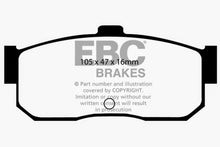 Load image into Gallery viewer, EBC 91-97 Infiniti G20 2.0 Greenstuff Rear Brake Pads
