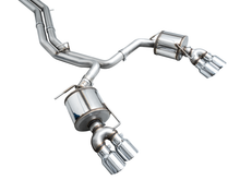 Load image into Gallery viewer, AWE Tuning 19-23 Audi C8 S6/S7 2.9T V6 AWD Touring Edition Exhaust - Chrome Silver Tips
