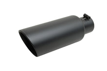 Load image into Gallery viewer, Gibson Round Dual Wall Angle-Cut Tip - 4in OD/2.5in Inlet/12in Length - Black Ceramic

