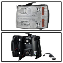 Load image into Gallery viewer, Spyder Chevy Silverado 1500 07-13 V2 Projector Headlights - LED DRL - Chrome PRO-YD-CS07V2-DRL-C

