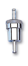 Load image into Gallery viewer, Russell Performance Chrome Street Fuel Filter (3in Length 1-1/8in diameter 3/8in inlet/outlet)
