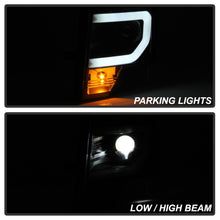 Load image into Gallery viewer, Spyder Ford F150 13-14 Xenon Model Only Light Bar Projector Headlights Black PRO-YD-FF15013PL-BK
