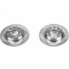 Load image into Gallery viewer, Power Stop 02-06 Audi A4 Rear Evolution Drilled &amp; Slotted Rotors - Pair
