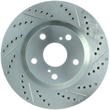 Load image into Gallery viewer, StopTech Select Sport 11-16 Toyota Avalon/ 11-17 Camry SportStop Slotted &amp; Drilled Left Front Rotor
