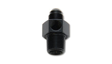 Load image into Gallery viewer, Vibrant -6AN Male to 1/4in NPT Male Union Adapter Fitting w/ 1/8in NPT Port
