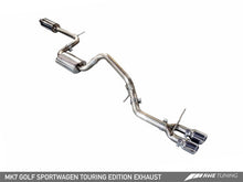 Load image into Gallery viewer, AWE Tuning VW MK7 Golf SportWagen Touring Edition Exhaust w/Chrome Silver Tips (90mm)
