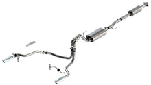 Load image into Gallery viewer, Borla F-150 2021 5.0L 4dr CC SB EC STB Lariat/KR/Platinum/LTD 3/2.25 SRE Cat-Back Touring CHR Tips
