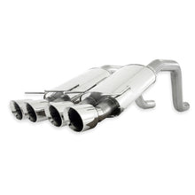 Load image into Gallery viewer, Stainless Works 2006-13 Corvette C6ZO6/ZR1 3in Axleback Chambered Mufflers Quad 4in Rolled Edge Tips
