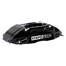 Load image into Gallery viewer, StopTech 90-96 300zx Front BBK w/ Black ST-40 Calipers Slotted 332x32 Rotors Pads and SS Lines
