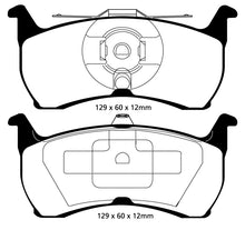 Load image into Gallery viewer, EBC 93-00 Aston Martin Virage 5.3 (PBR Caliper) Yellowstuff Rear Brake Pads
