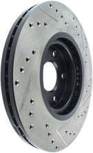 Load image into Gallery viewer, StopTech 06-07 350Z / 05-07 G35 exp Sport/ 06-07 G35X SportStop Slotted &amp; Drilled Front Right Rotor
