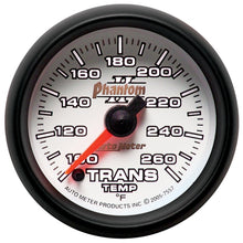 Load image into Gallery viewer, Autometer Phantom II 52mm Full Sweep Electronic 100-260 Deg F Transmission Temperature Gauge
