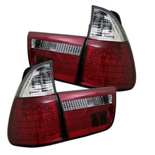 Load image into Gallery viewer, Spyder BMW E53 X5 00-06 4PCS LED Tail Lights Red Clear ALT-YD-BE5300-LED-RC
