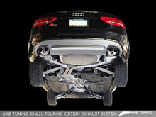 Load image into Gallery viewer, AWE Tuning Audi B8 S5 4.2L Touring Edition Exhaust System - Diamond Black Tips
