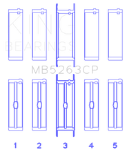 Load image into Gallery viewer, King Ford Eng 445 T/Dies Crankshaft Main Bearing Set (Set of 5)
