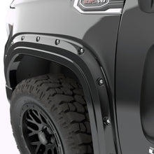 Load image into Gallery viewer, EGR 19-23 Gmc Sierra 1500 Painted To Code Traditional Bolt-On Look Fender Flares Black Set Of 4
