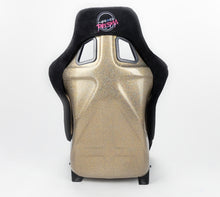Load image into Gallery viewer, NRG FRP Bucket Seat ULTRA Edition - Large (Black Alcantara/Gold Glitter Back)
