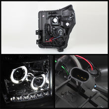 Load image into Gallery viewer, Spyder Ford Super Duty 11-15 Projector Headlights LED Halo DRL Smke Low 9006 PRO-YD-FS11-HL-SM
