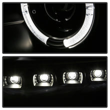 Load image into Gallery viewer, Spyder Ford Super Duty 11-16 Projector Headlights LEDHalo DRL All Black PRO-YD-FS11-HL-BKV2
