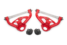Load image into Gallery viewer, BMR 78-87 GM G-Body Non-Adjustable Upper A-Arms Delrin 0.5in Tall Ball Joint - Red
