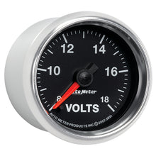 Load image into Gallery viewer, Autometer GS Series 2-1/16in Voltmeter 18V Electrical Gauge Full Sweep
