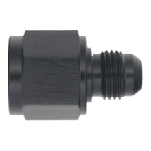 Load image into Gallery viewer, DeatschWerks 8AN Female Flare to 6AN Male Flare Reducer - Anodized Matte Black
