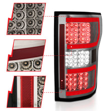Load image into Gallery viewer, ANZO 18-19 Ford F-150 LED Taillights Smoke
