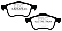 Load image into Gallery viewer, EBC 13+ Fiat 500L 1.4 Turbo Greenstuff Front Brake Pads
