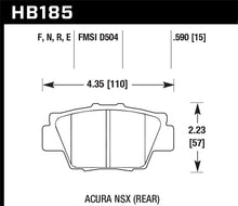 Load image into Gallery viewer, Hawk 91-05 Acura NSX Blue 9012 Race Rear Brake Pads
