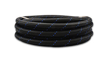 Load image into Gallery viewer, Vibrant -4 AN Two-Tone Black/Blue Nylon Braided Flex Hose (5 foot roll)
