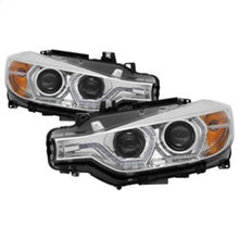 Load image into Gallery viewer, Spyder 12-14 BMW F30 3 Series 4DR Projector Headlights - LED DRL - Chrome (PRO-YD-BMWF3012-DRL-C)
