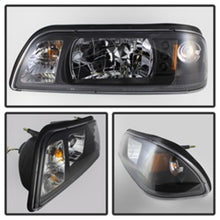 Load image into Gallery viewer, Spyder Ford Mustang 87-93 1PC LED (Replaceable LEDs)Crystal Headlights Black HD-YD-FM87-1PC-LED-BK
