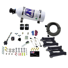 Load image into Gallery viewer, Nitrous Express Dual Holley/Gasoline Nitrous Kit (100-500HP) w/5lb Bottle

