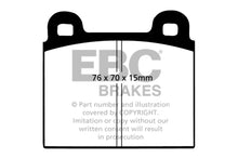 Load image into Gallery viewer, EBC 70-75 Alfa Romeo Montreal 2.6 Redstuff Front Brake Pads
