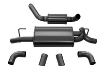 Load image into Gallery viewer, Corsa 18+ Jeep Wrangler JL 2.5in Dual Rear Turn Down Exit Black Touring Axle-Back Exhaust
