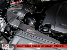 Load image into Gallery viewer, AWE Tuning Audi B9 A4/A5 2.0T Quattro Carbon Fiber AirGate Intake w/ Lid
