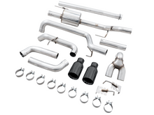 Load image into Gallery viewer, AWE 0FG 21+ Ford F150 Dual Split Rear Cat-Back Exhaust- 5in Diamond Black Tips
