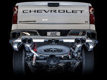 Load image into Gallery viewer, AWE Tuning 4th Gen GM 1500 5.3L 0FG Catback Split Rear Exit (w/ Bumper Cutouts) - Quad Chrome Tips
