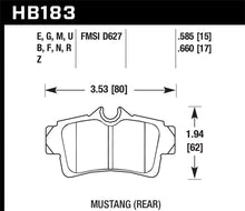 Load image into Gallery viewer, Hawk 87-11 Ford Mustang Rear Blue 9012 Race Rear Brake Pads
