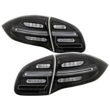 Load image into Gallery viewer, Spyder Porsche Cayenne 958 11-14 LED Tail Lights - Sequential Signal - Black
