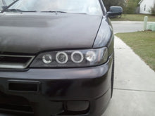 Load image into Gallery viewer, Spyder Honda Accord 98-02 1PC Projector Headlights LED Halo Amber Reflctr Blk PRO-YD-HA98-AM-BK
