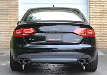 Load image into Gallery viewer, AWE Tuning Audi B8 A4 Touring Edition Exhaust - Quad Tip Polished Silver Tips - Does Not Fit Cabrio
