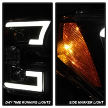 Load image into Gallery viewer, Spyder Ford F150 2015-2017 Projector Headlights - Light Bar DRL LED - Black PRO-YD-FF15015-LBDRL-BK
