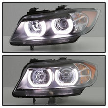 Load image into Gallery viewer, Spyder BMW E90 3-Series 06-08 4DR Headlights - Halogen Model Only - Black PRO-YD-BMWE9005V2-AM-BK
