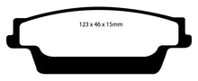 Load image into Gallery viewer, EBC 06-07 Cadillac CTS 2.8 (Sports Suspension) Yellowstuff Rear Brake Pads
